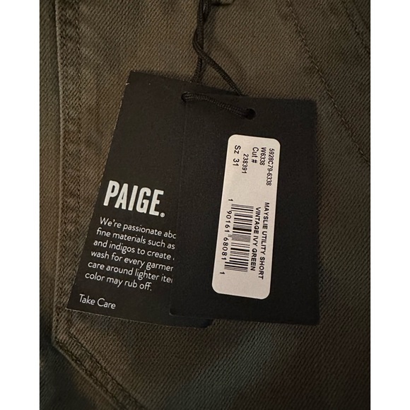 Paige Utility Short. Size 31. NWT - Picture 6 of 6